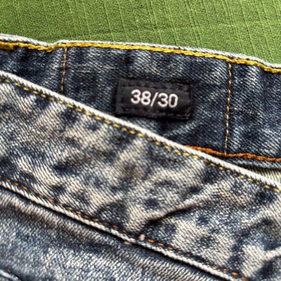 FLAG & ANTHEM 38x30 Jean Nashville Straight Erie Wash Premium Denim EUC - Picture 3 of 9